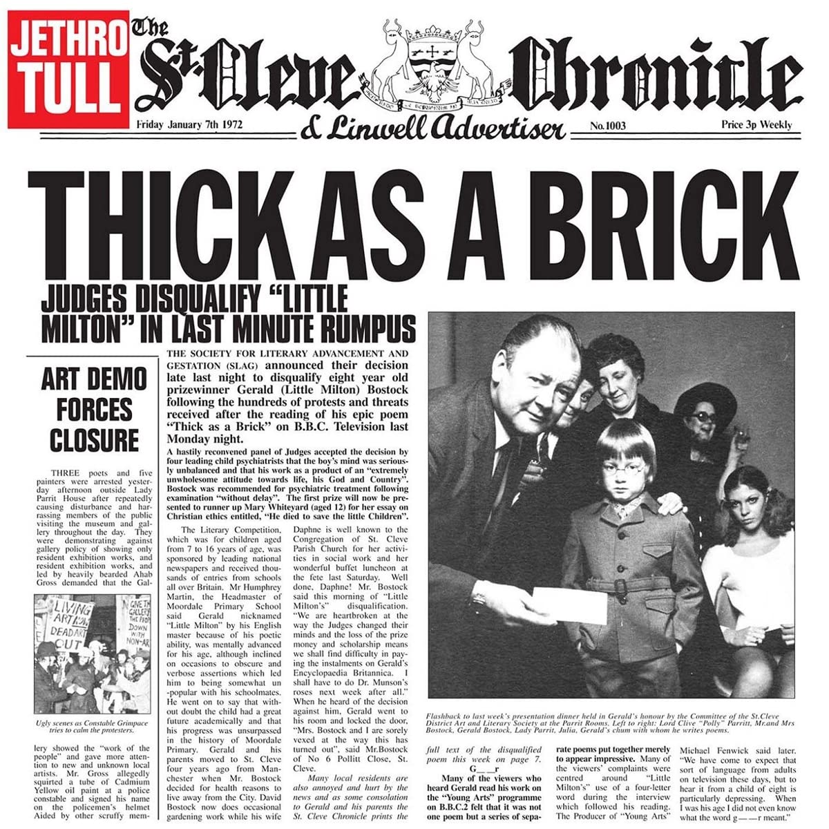 JETHRO TULL - THICK AS A BRICK 50th anniversary edition LP - Slika 2