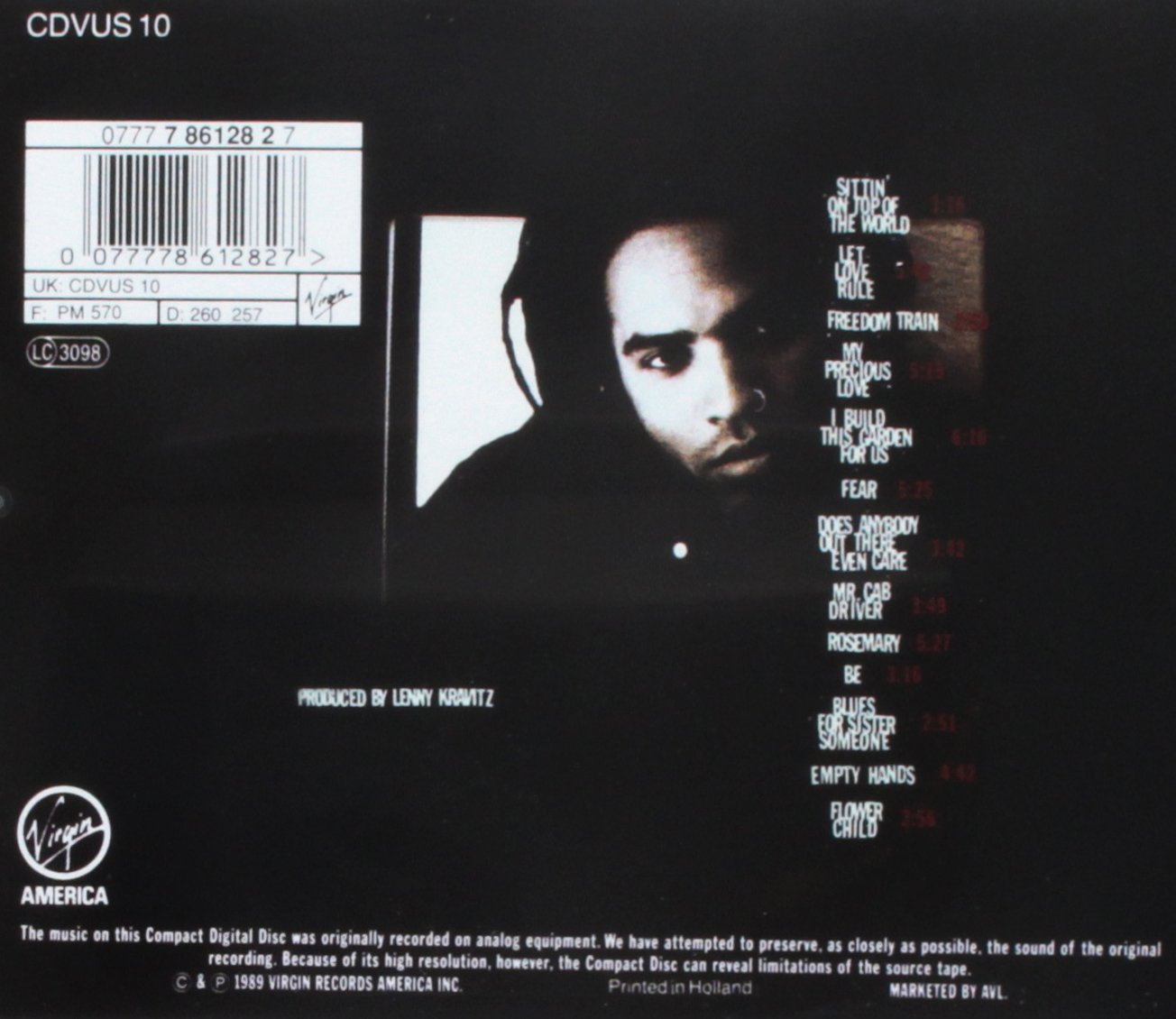 KRAVITZ LENNY - LET LOVE RULE CD - Slika 2