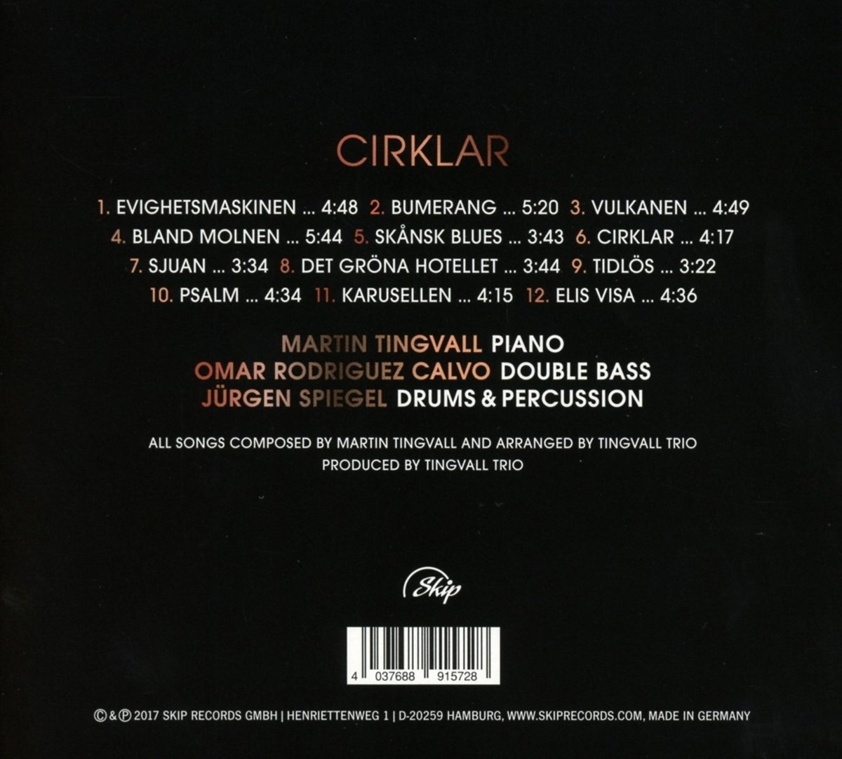 TINGVALL TRIO - CIRKLAR CD - Slika 2