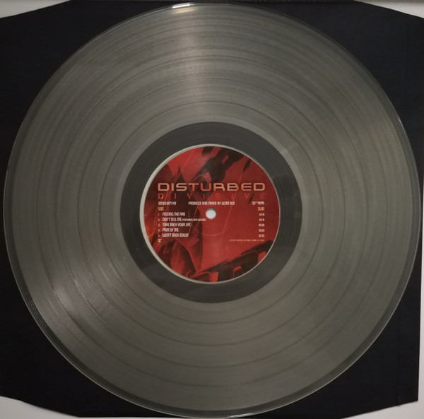 DISTURBED - DIVISIVE exclusive transparent vinyl LP - Slika 3