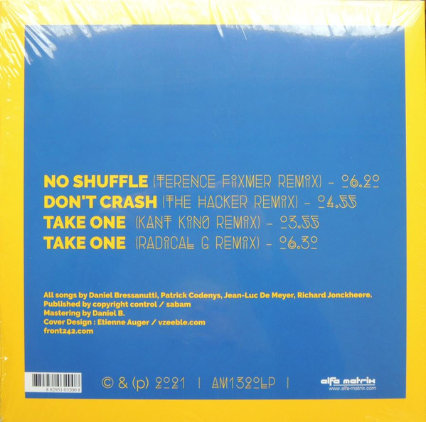 FRONT 242 - REWIND yellow vinyl 12'' MAXI LP - Slika 3