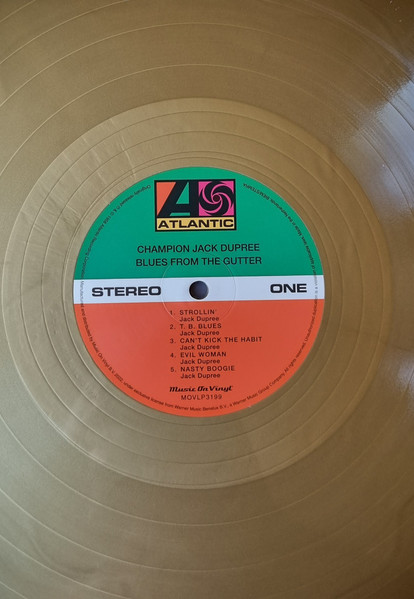 DUPREE CHAMPION JACK - BLUES FROM THE GUTTER gold vinyl LP - Slika 3
