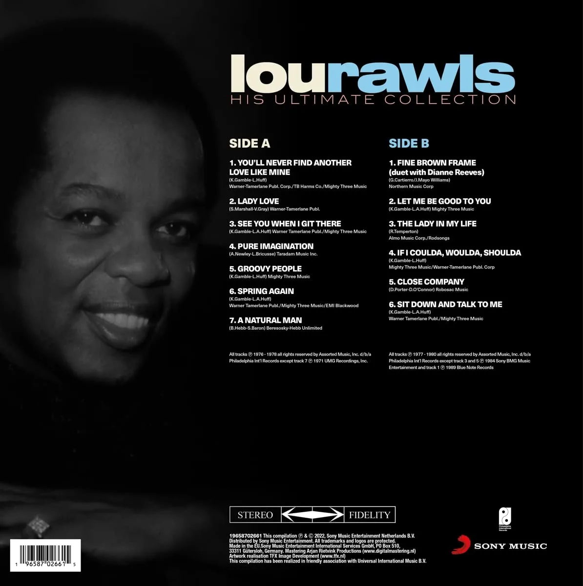 RAWLS LOU - HIS ULTIMATE COLLECTION LP - Slika 2