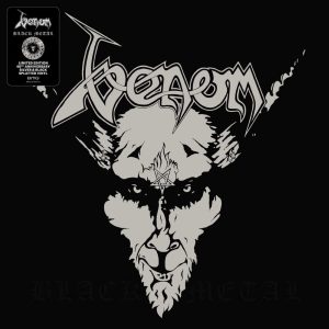 VENOM - BLACK METAL silver & black swirl vinyl LP