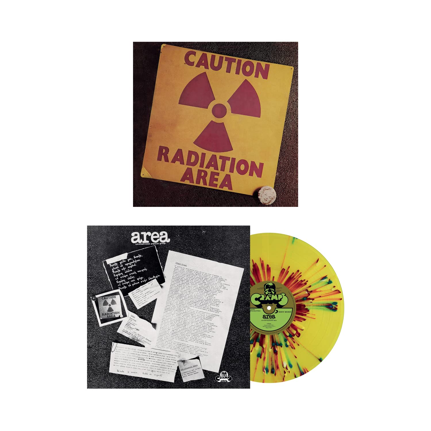 AREA - CAUTION RADIATION AREA numbered edition splatter vinyl LP