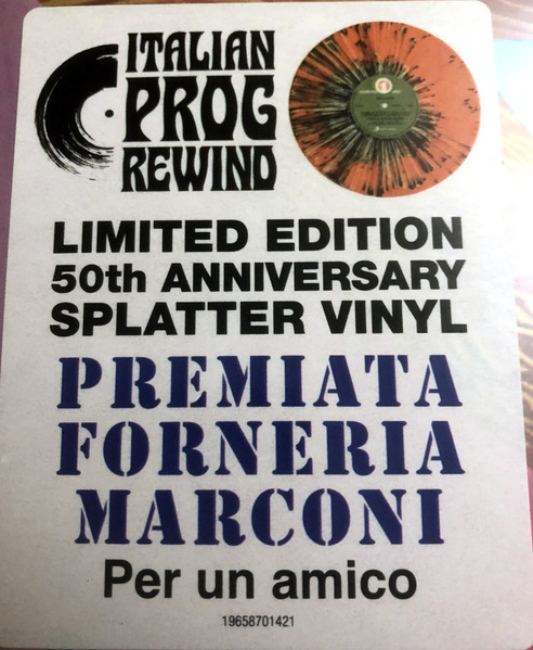 PREMIATA FORNERIA MARCONI - PER UN AMICO ltd splatter vinyl LP - Slika 3