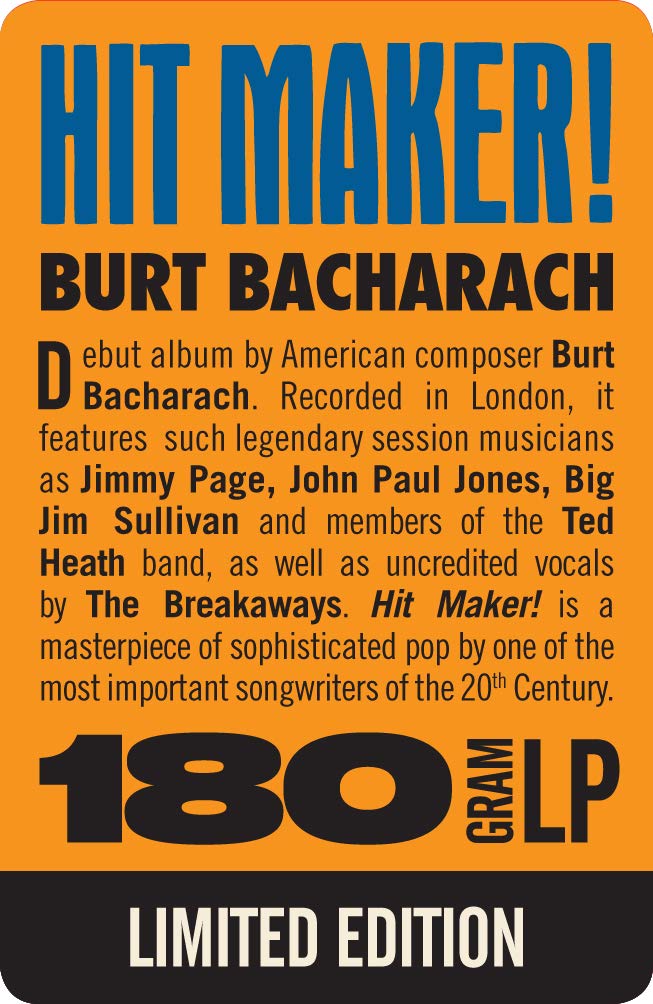 BACHARACH BURT - HIT MAKER LP - Slika 3