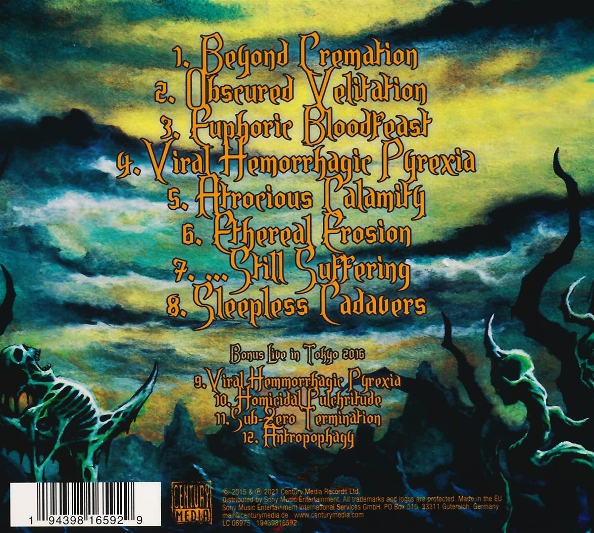 SKELETAL REMAINS - CONDEMNED TO MISERY CD - Slika 2