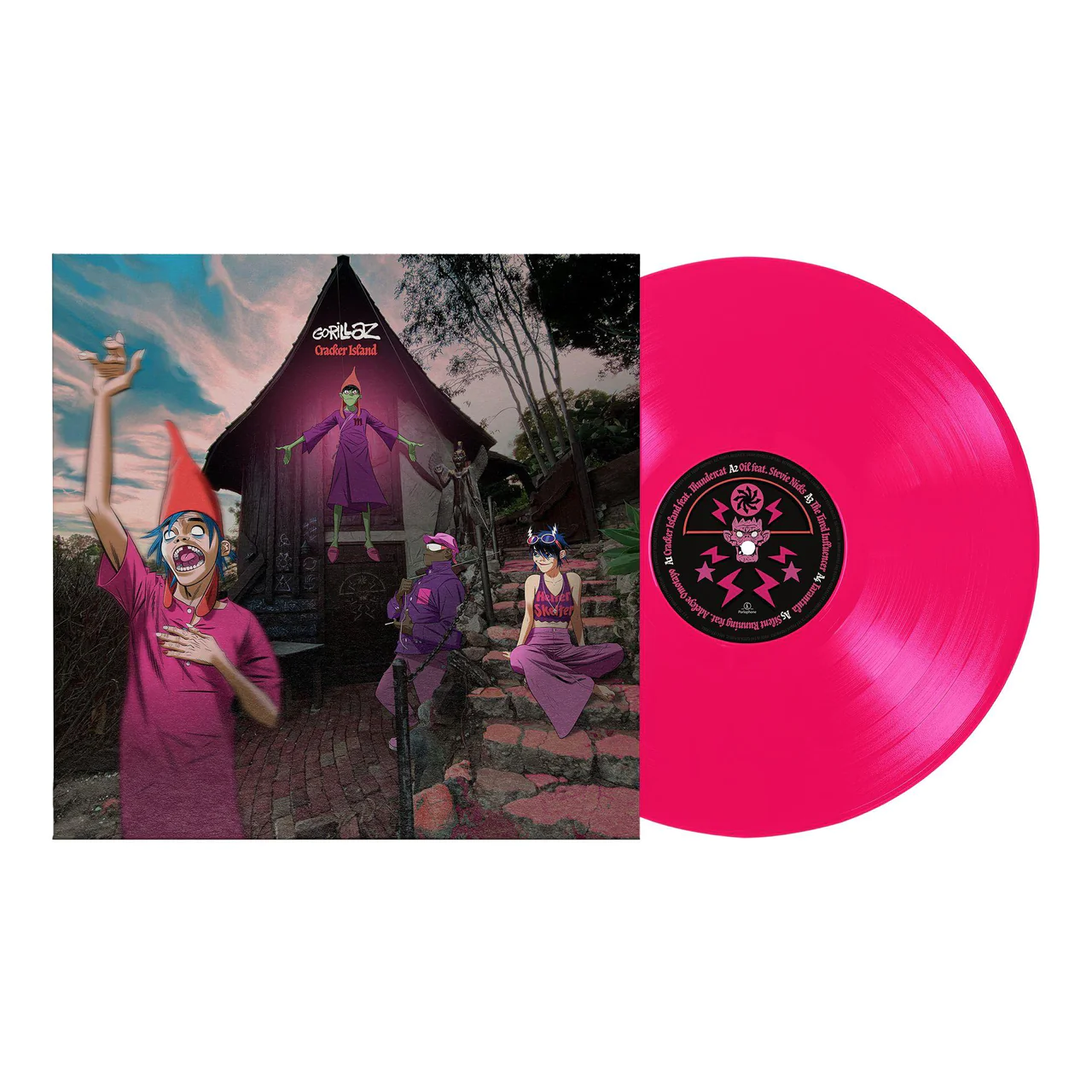 GORILLAZ - CRACKER ISLAND neon pink vinyl LP