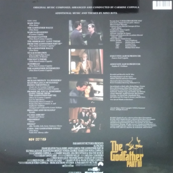 O.S.T. - GODFATHER PART III ltd silver/black marbled vinyl LP - Slika 2