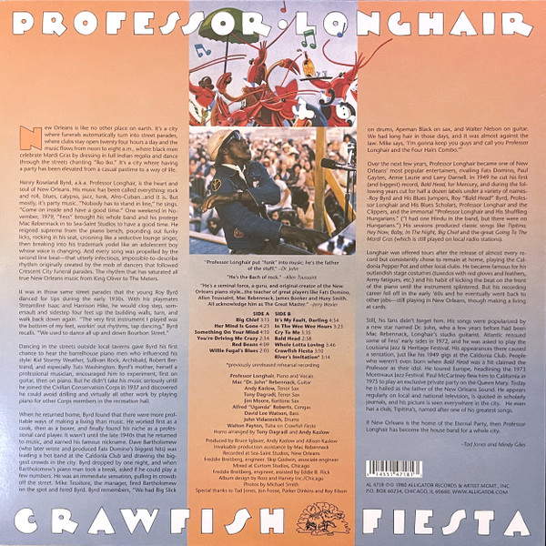 PROFESSOR LONGHAIR - CRAWFISH FIESTA LP - Slika 2