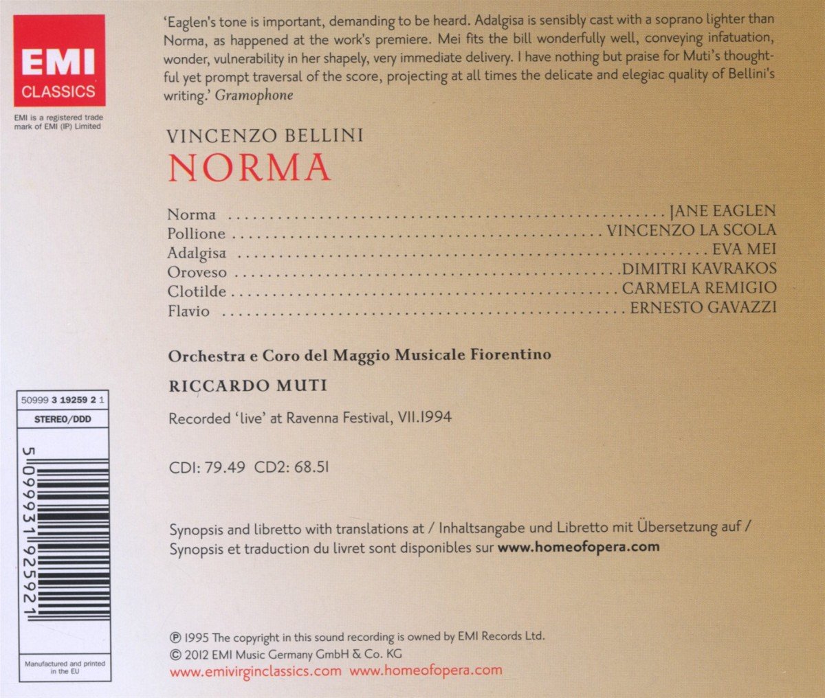 BELLINI/MUTTI - NORMA CD2 - Slika 2