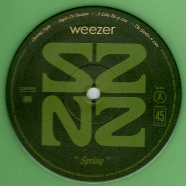 WEEZER - SZNZ SPRING 12", 45 RPM, EP, Glow-In-The-Dark color - Slika 2
