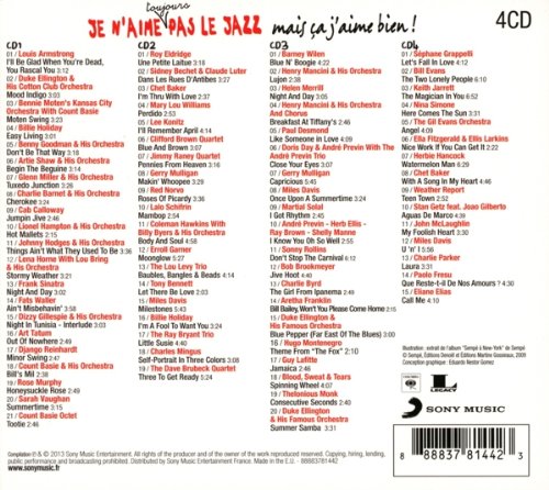 V.A. - JE N'AIME PAS LE JAZZ CD4 - Slika 2