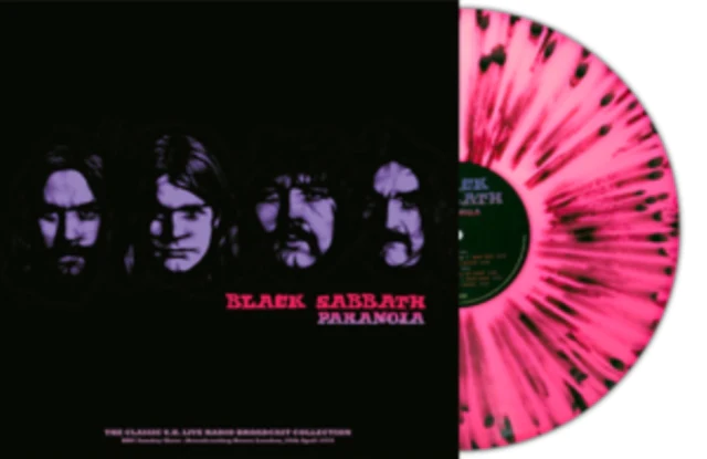 BLACK SABBATH - PARANOIA BBC SUNDAY SHOW LONDON 1970 ltd splatter vinyl LP