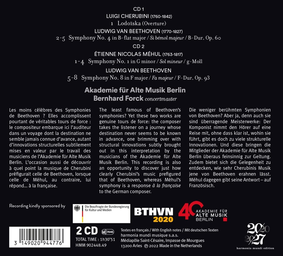 BEETHOVEN/FORCK - SYMPHONIES 4 & 8 CD2 - Slika 2