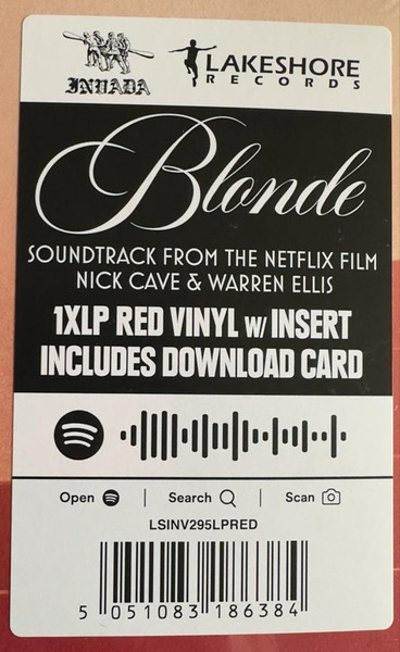 O.S.T. - BLONDE red vinyl LP, Nick Cave & Warren Ellis - Image 2