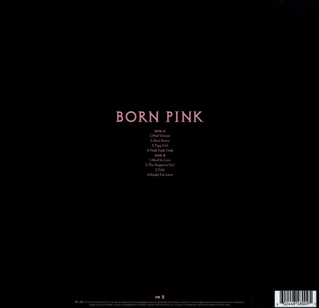 BLACK PINK - BORN PINK LP, (Transparent Black Ice Vinyl) - Slika 2