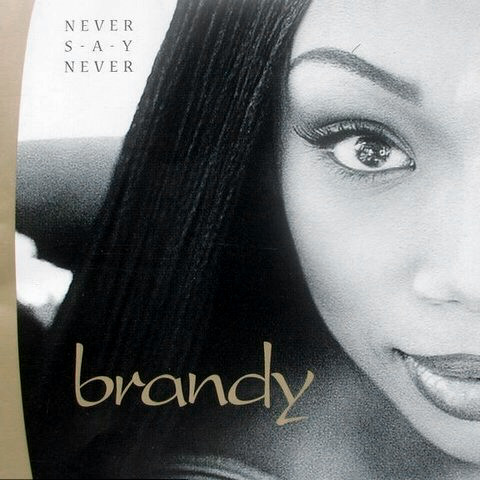 BRANDY - NEVER SAY NEVER crystal clear vinyl LP