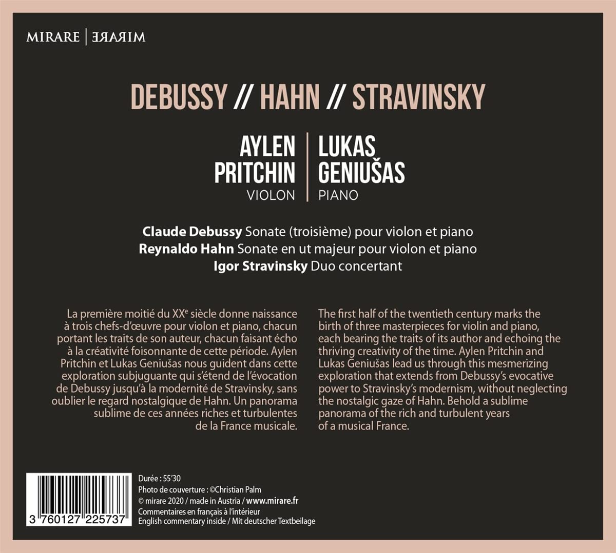 PRITCHIN/GENIUSAS - DEBUSY/HAHN/STRAVINSKY CD - Slika 2