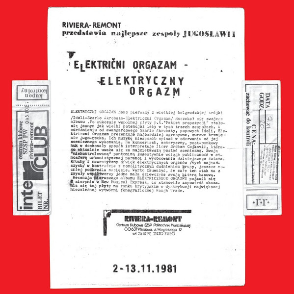 ELEKTRIČNI ORGAZAM - WARSZAWA 81 LP - Slika 2