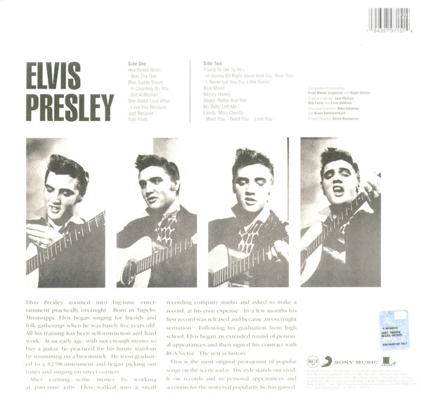 PRESLEY ELVIS - ELVIS PRESLEY white vinyl LP - Slika 3