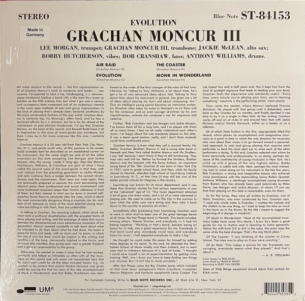 MONCUR GRACHAN III - EVOLUTION LP - Slika 2