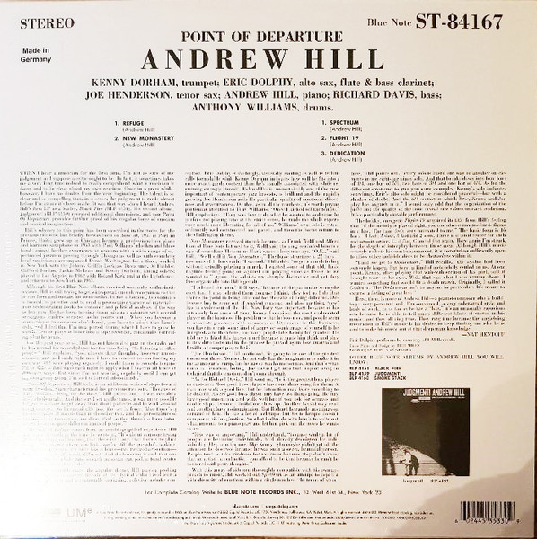 HILL ANDREW - POINT OF DEPARTURE LP - Slika 2