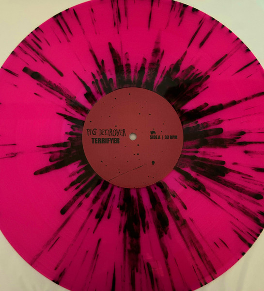 PIG DESTROYER - TERRIFYER magenta with black splatter vinyl Lp - Slika 2