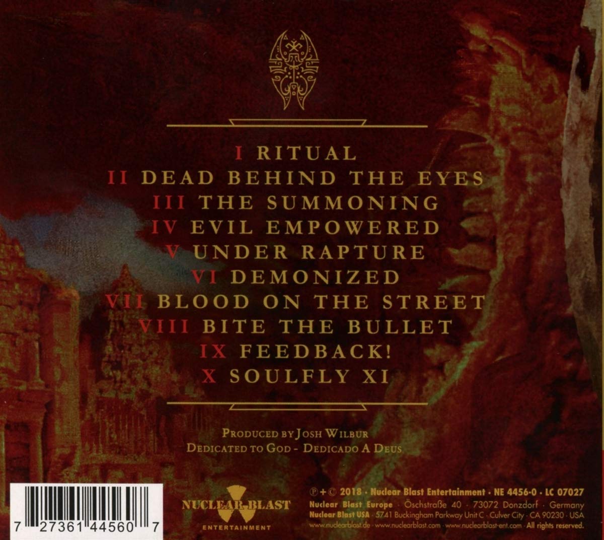 SOULFLY - RITUAL CD digipack - Slika 3