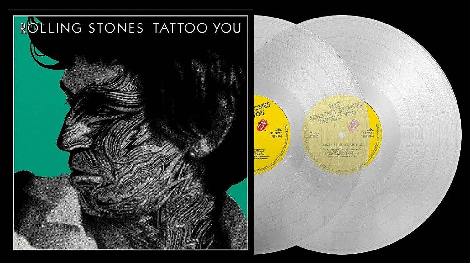 ROLLING STONES - TATTOO YOU 40 40th anniversary clear vinyl LP2