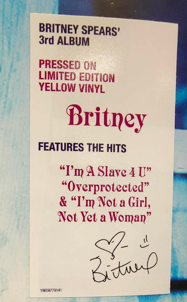 SPEARS BRITNEY - BRITNEY LP (yellow vinyl) - Slika 3