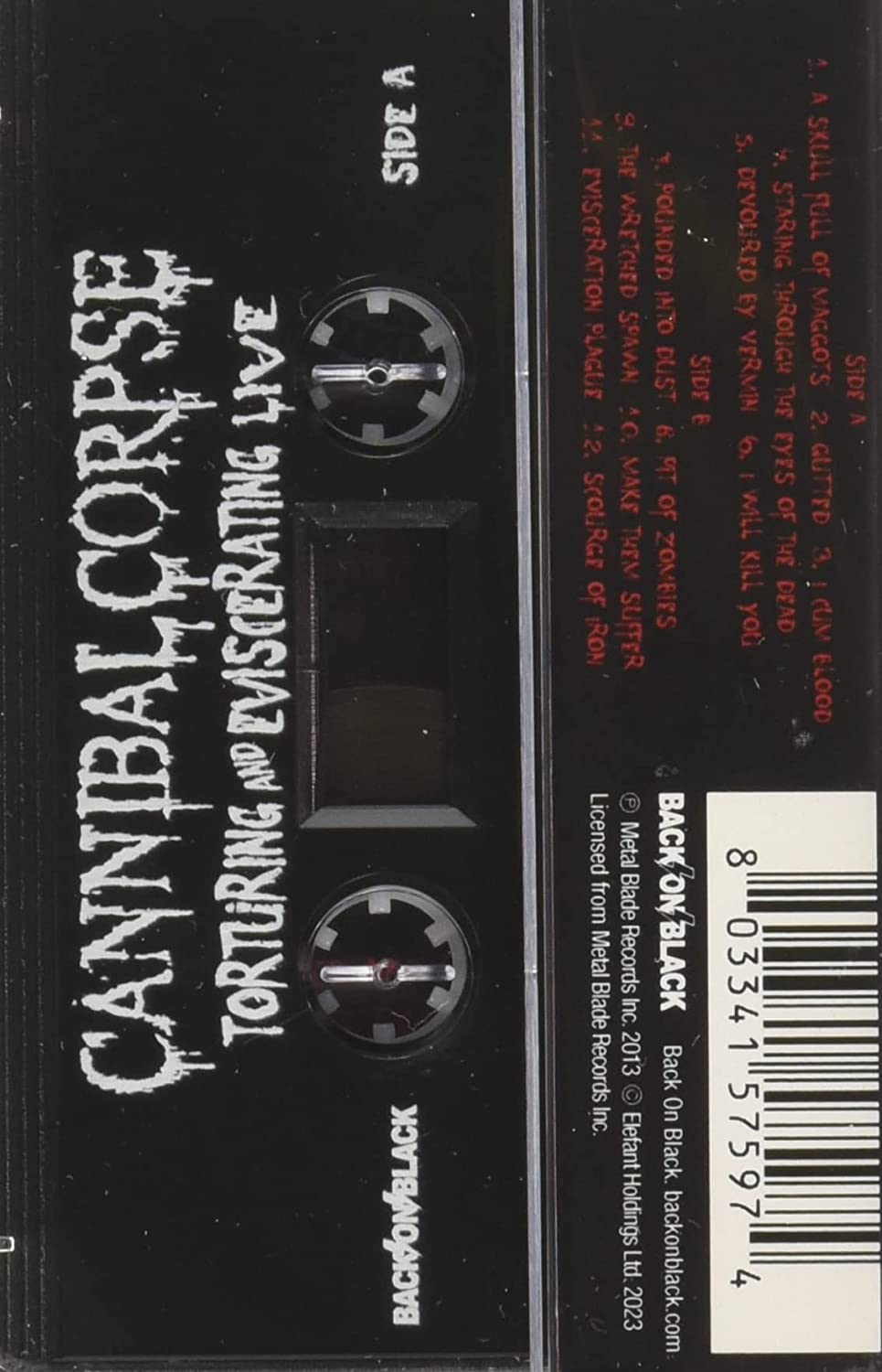 CANNIBAL CORPSE - TORTURING AND EVISCERANTING LIVE MC - Slika 2