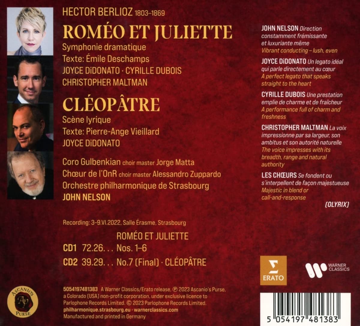 BERLIOZ/NELSON/DIDONATO - ROMEO ET JULIETTE CD3 - Slika 2