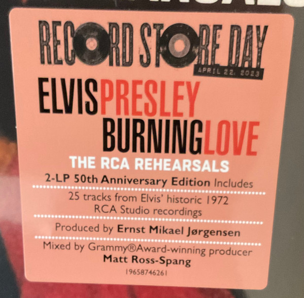 PRESLEY ELVIS - BURNING LOVE RSD 2023 LP2 - Slika 2
