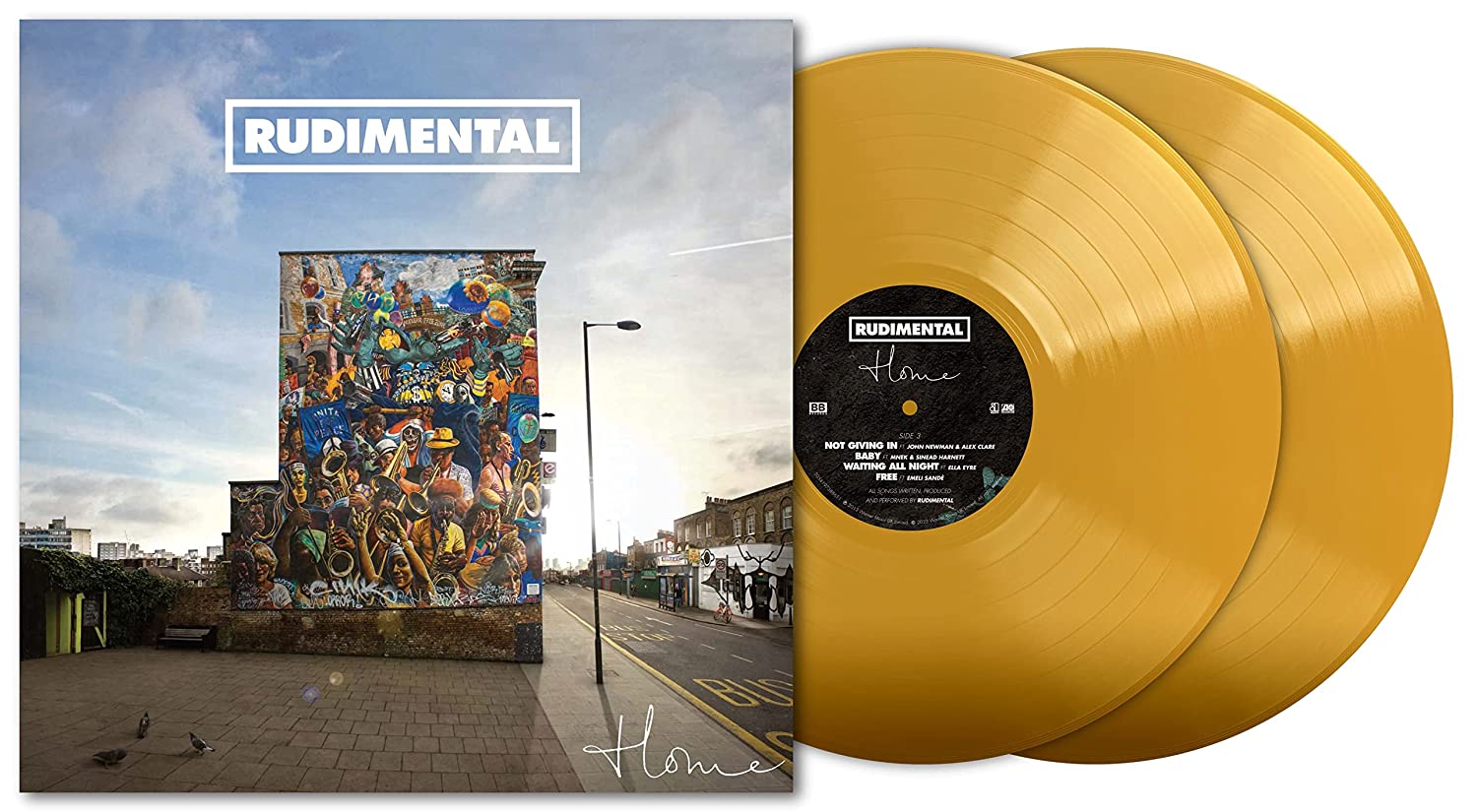 RUDIMENTAL - HOME ltd gold vinyl LP2