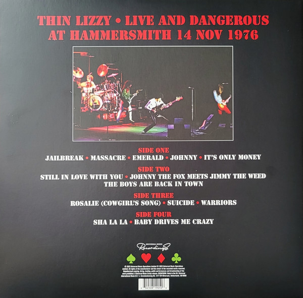 THIN LIZZY - LIVE AND DANGEROUS AT HAMMERSMITH 1976 RSD 2023 LP3 - Slika 2