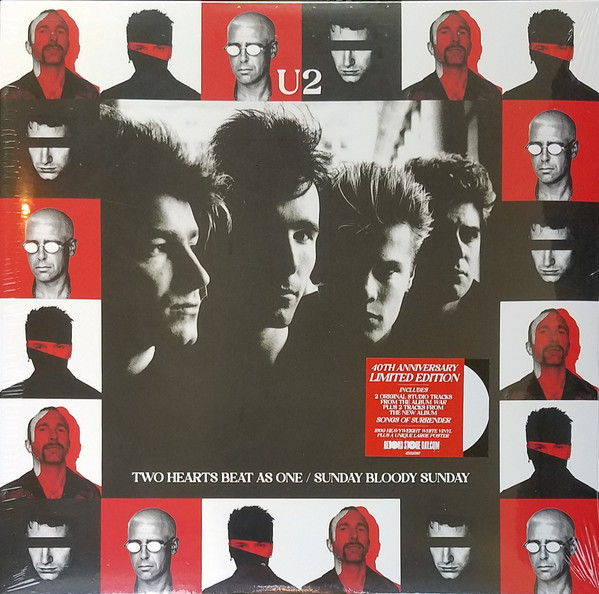 U2 - TWO HEARTS BEAT AS ONE white vinyl RSD 2023 12''