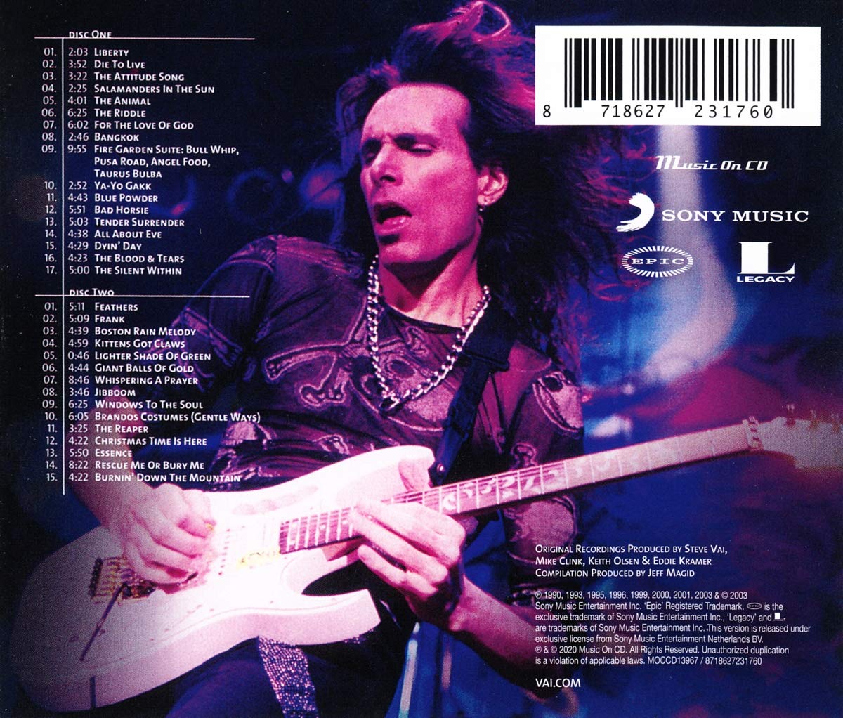 VAI STEVE - INFINITE STEVE VAI-ANTHOLOGY CD2 - Slika 2