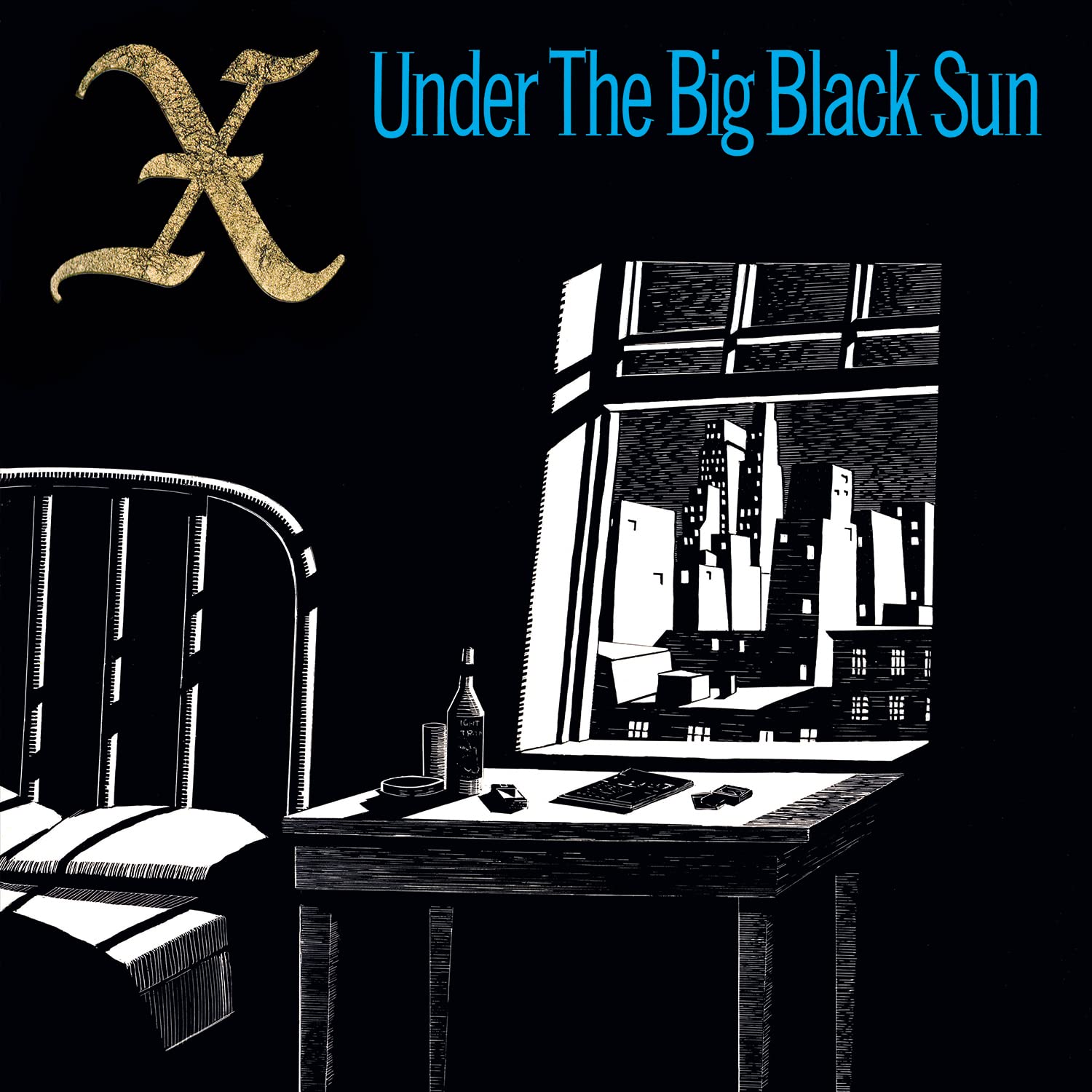 X - UNDER THE BIG BLACK SUN ltd turquoise vinyl LP