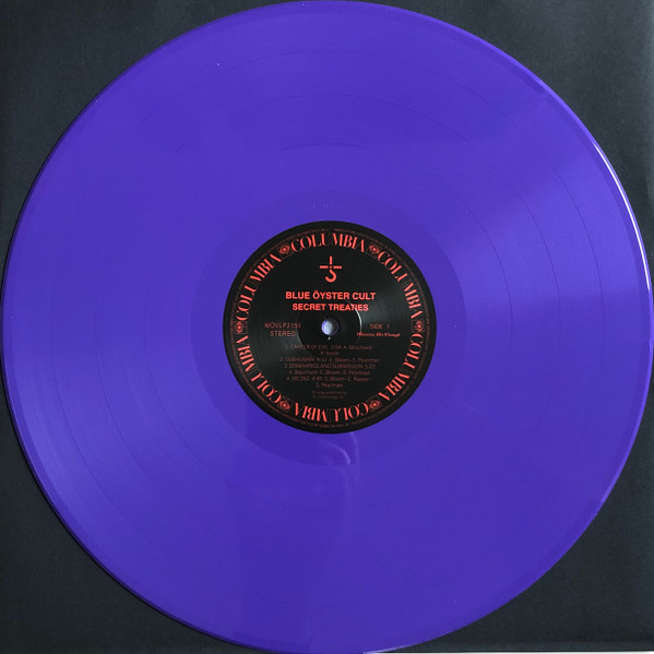 BLUE OYSTER CULT - SECRET TREATIES purple vinyl LP - Slika 2