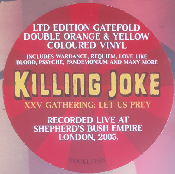 KILLING JOKE - XXV GATHERING orange & yellow vinyl LP2 - Slika 2