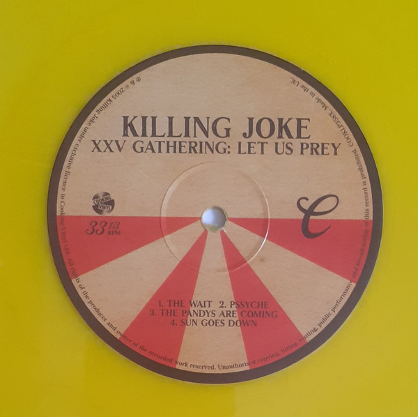 KILLING JOKE - XXV GATHERING orange & yellow vinyl LP2 - Slika 4