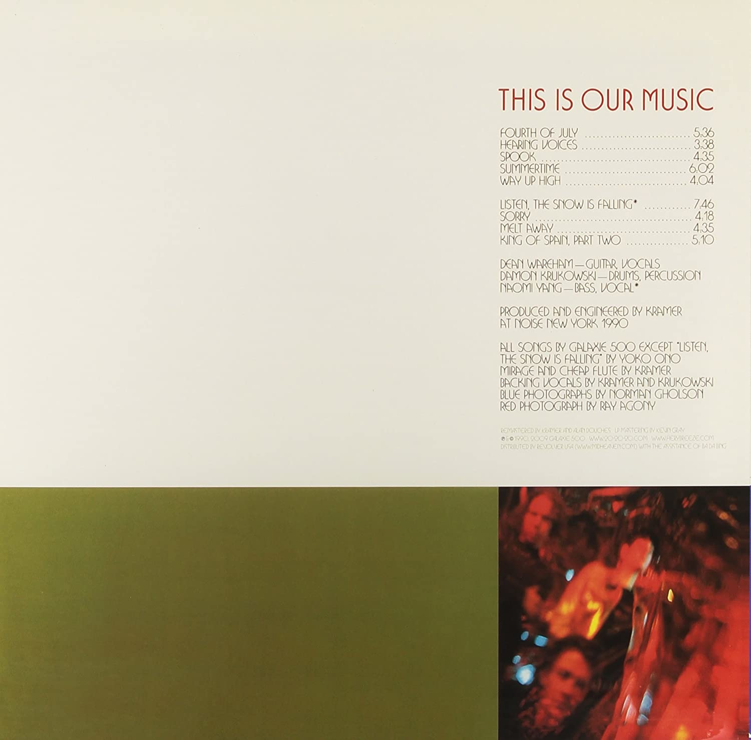 GALAXIE 500 - THISIS OUR MUSIC LP - Slika 2