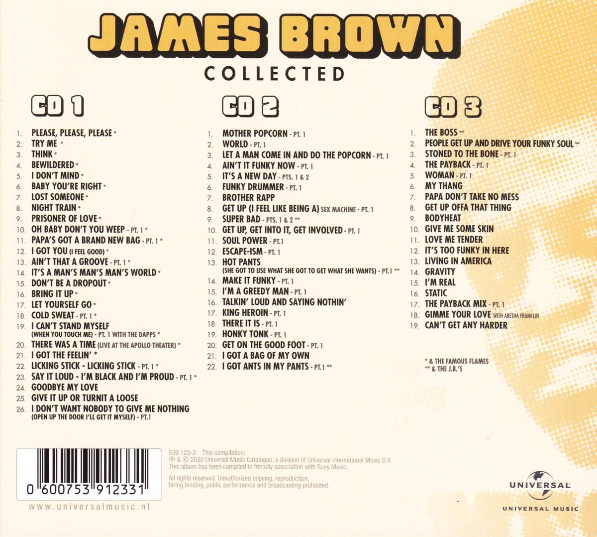 BROWN JAMES - COLLECTED CD3 - Slika 2