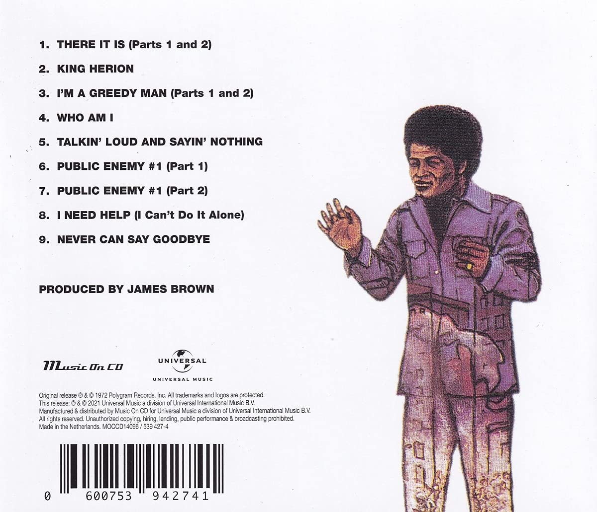 BROWN JAMES - THERE IT IS CD - Slika 2