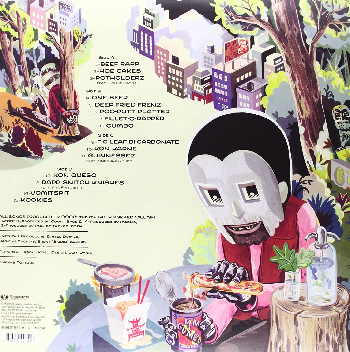 MF DOOM - MM FOOD green & pink vinyl LP2 - Slika 2