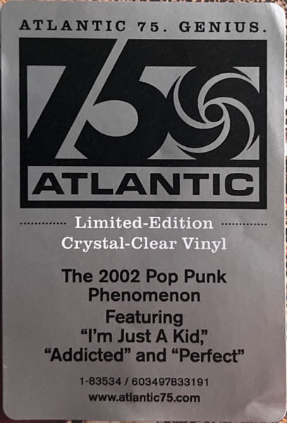 SIMPLE PLAN - NO PADS, NO HELMETS ....JUST BALLS crystal-clear vinyl LP - Image 3