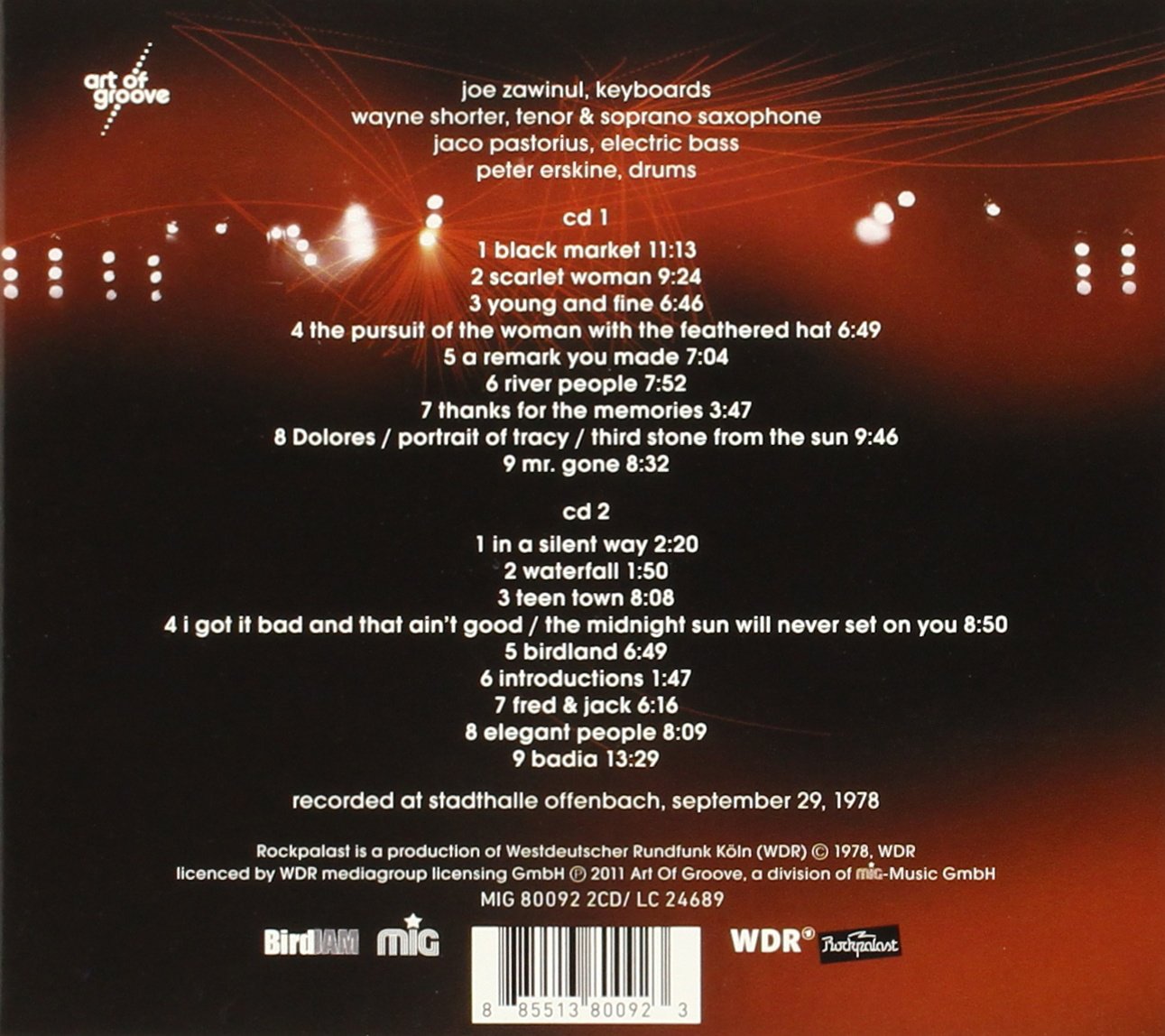 WEATHER REPORT - LIVE IN OFFENBACH 1978 CD2 - Slika 2