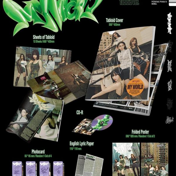 AESPA - MY WORLD 3rd mini album-tabloid version CD
